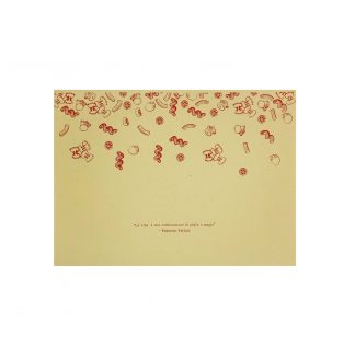 tovaglietta monouso in carta paglia fantasia "Pasta"